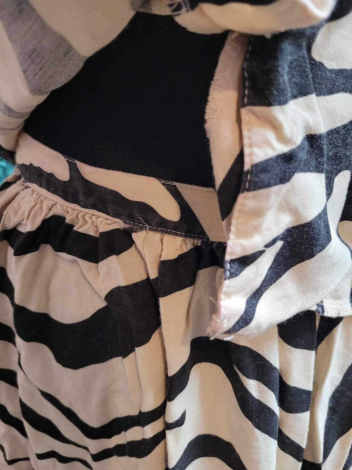 Vintage 1980’s Irene Kasmer Zebra Print Skirt Set Outfit Awesome!