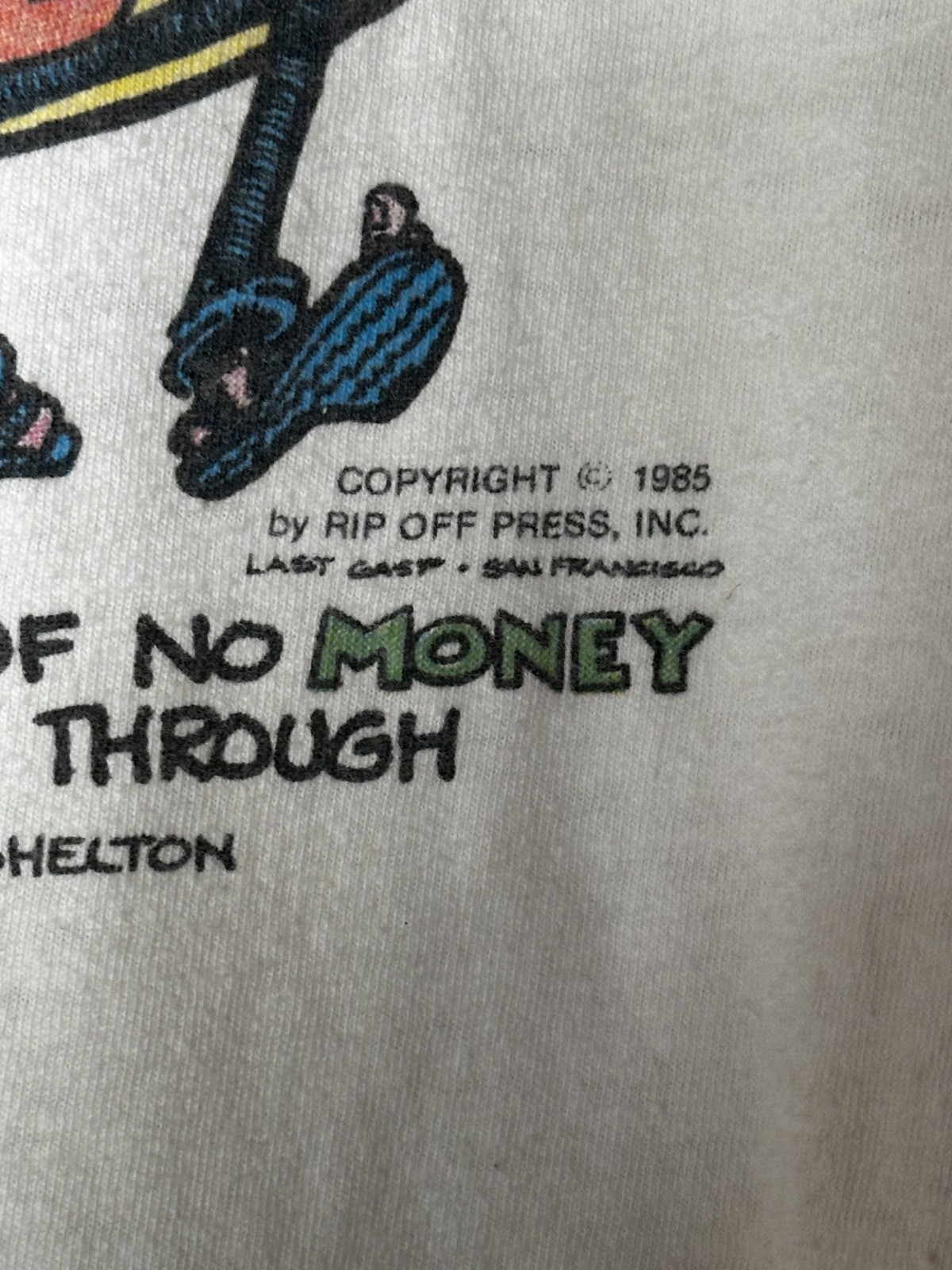 Orig Vintage FREAK BROTHERS – GILBERT SHELTON T-Shirt Underground COMIX 1985