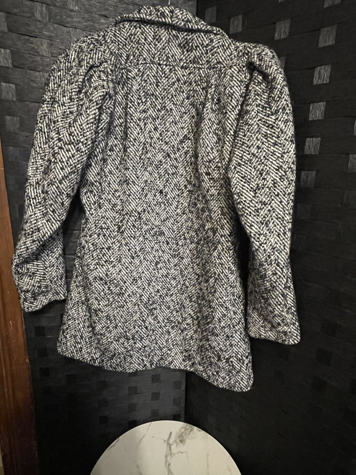 Vintage 90’s Women’s Trim Tweed New York Girl Winter Long Coat sz 8