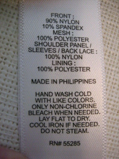 EXPRESS Black Lace Over Cream Body Suit / Teddy, Cap Sleeve – Size S