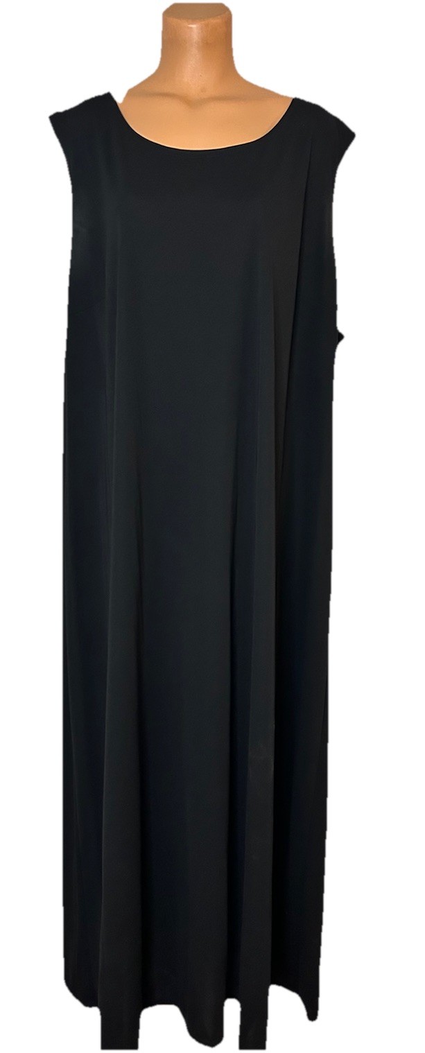 Vtg Y2K Marina Bresler Long Maxi Dress Black Sequin Evening Duster Coat XXXXL