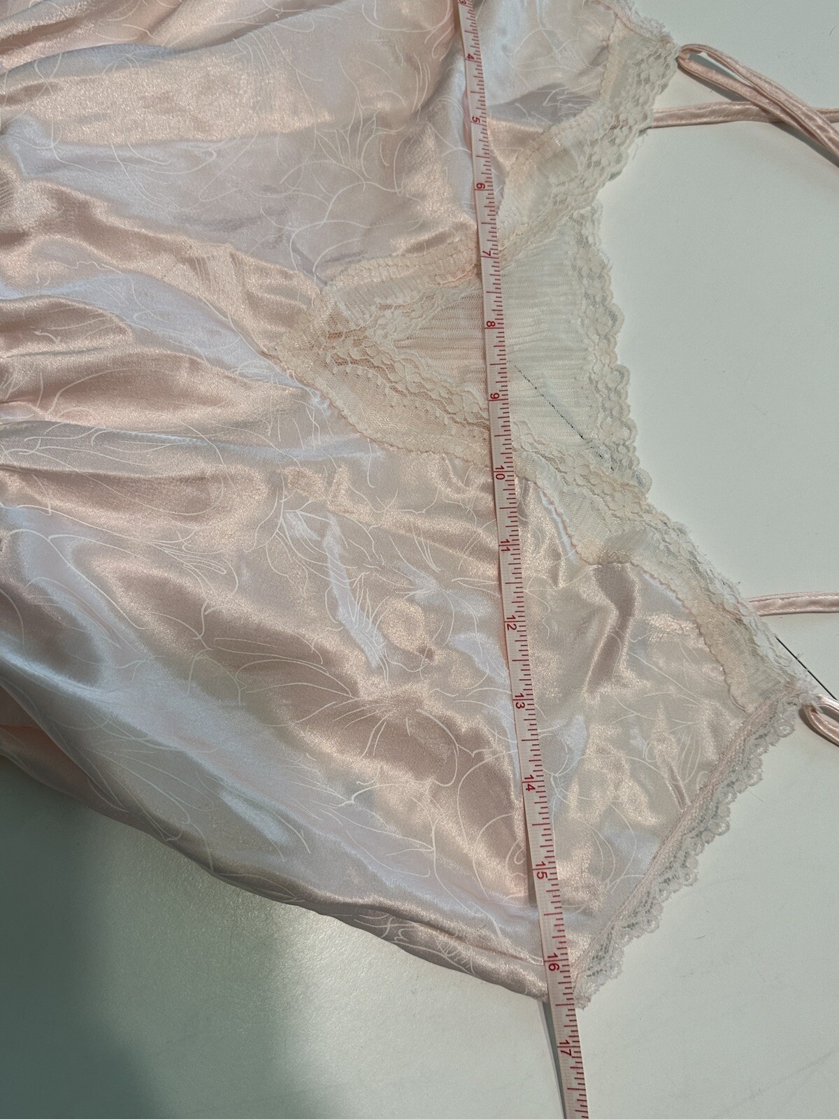 Vtg MAIDENFORM Chantilly SATIN Slip TEDDY Lingerie BODYSUIT Lace S 32 Union Made