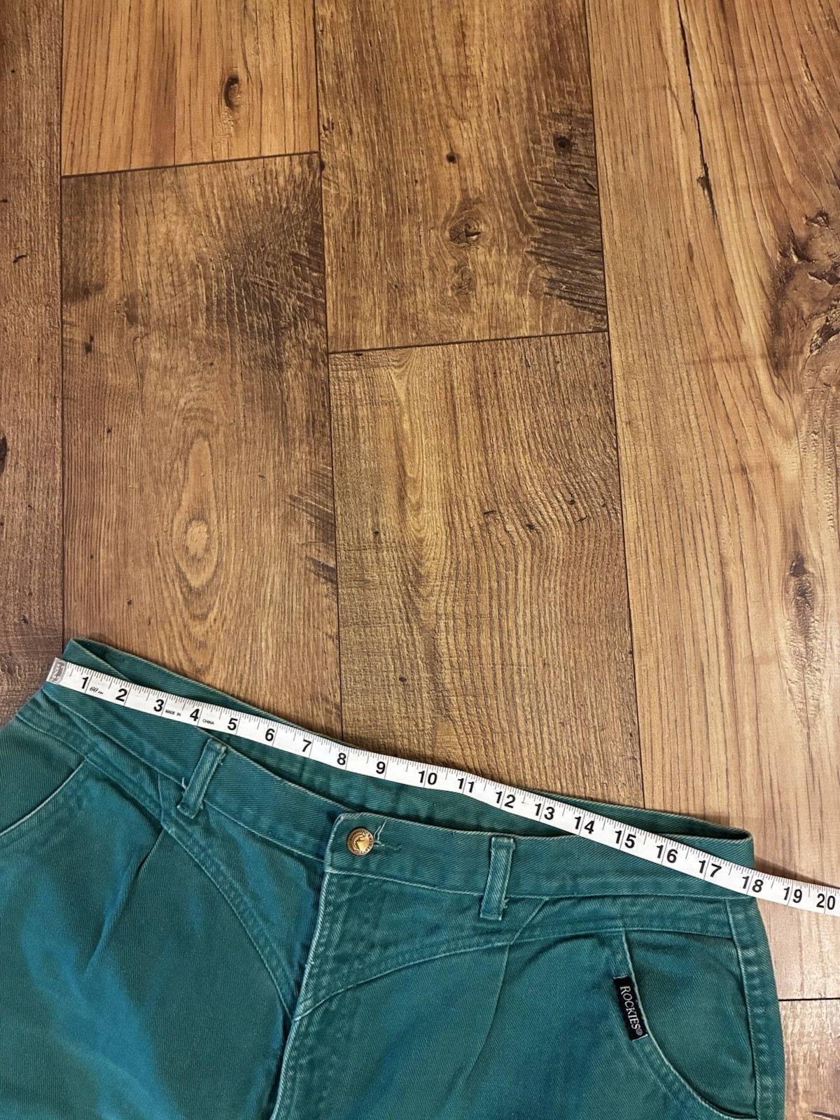 Vintage Rocky Mountain Womens Teal Green jeans Rockies Western High Rise 36×36