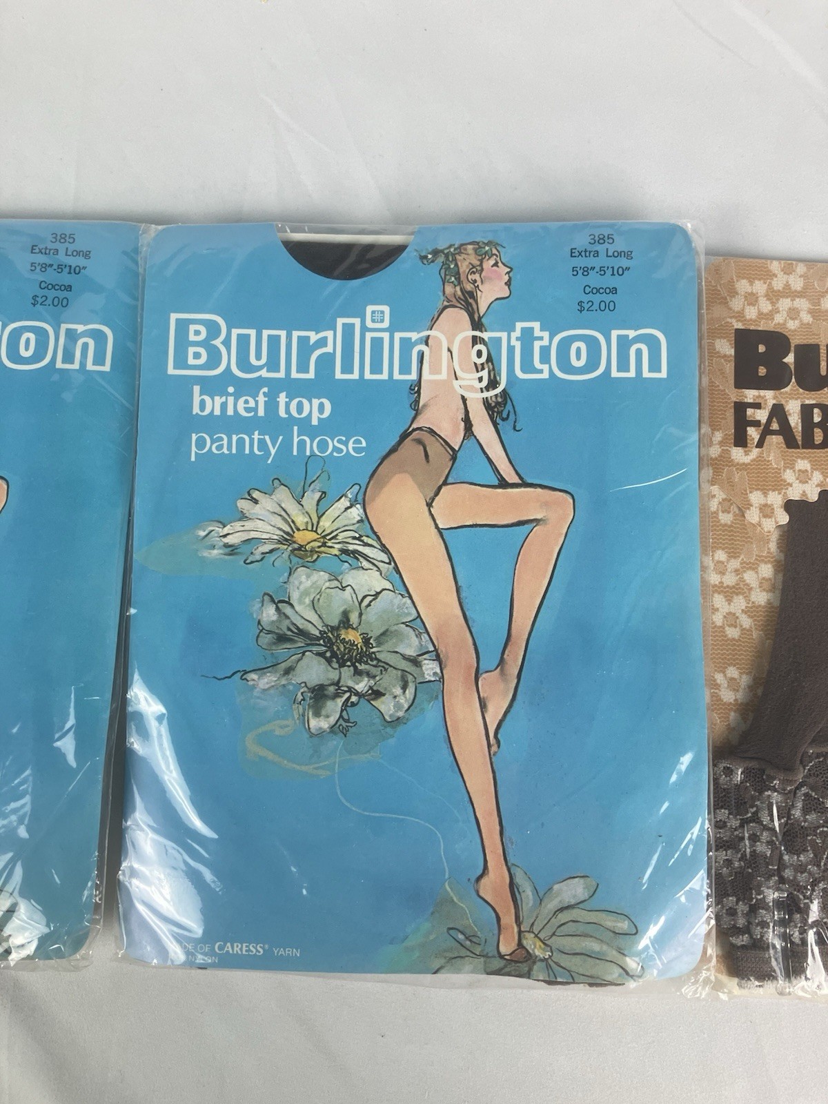 Vintage 3 pairs Burlington Panty Hose Cocoa Misty Taupe Long Tall