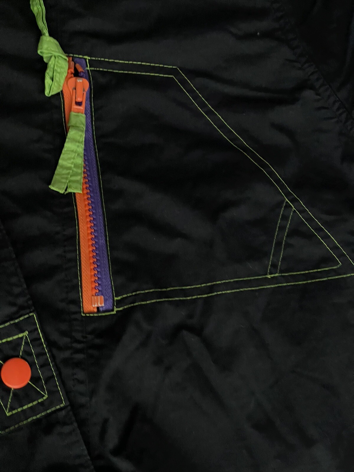 Vtg Gallery 80’s-90’s Retro Neon Winter Down Ski Jacket Women’s Size 1X (14-16)