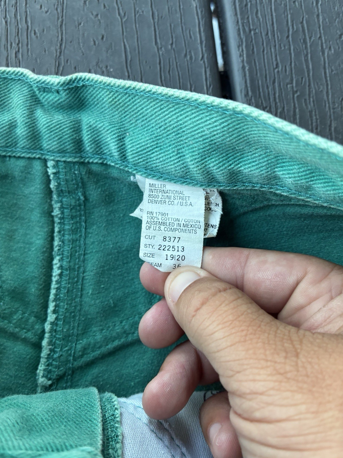 Vintage Rocky Mountain Womens Teal Green jeans Rockies Western High Rise 36×36