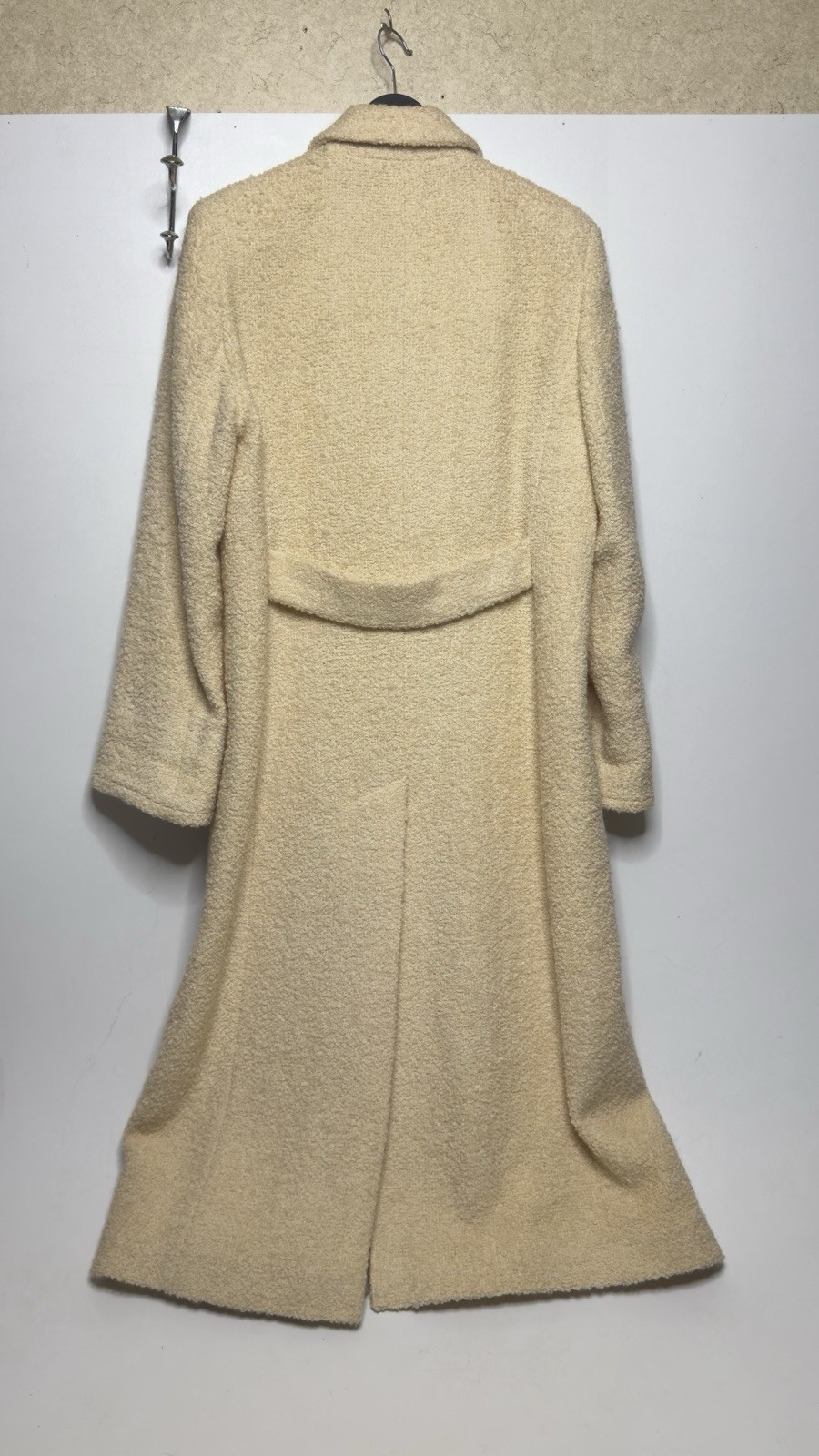 1960s Vintage Cream Wool Bouclé Coat