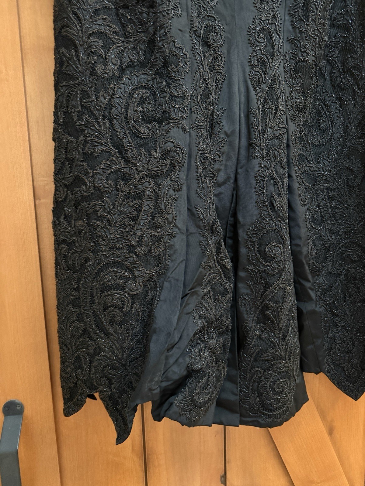 Antique Edwardian Victorian Black Mourning Cape Jacket Beaded Intricate Beadwork