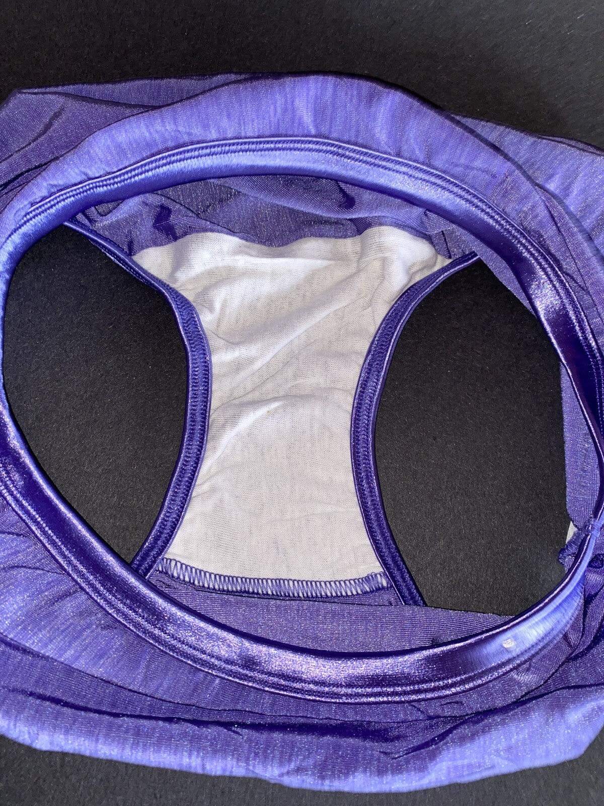 Vanity Fair Y2K 13-108 Purple High Waist Nylon 7 L Vtg Bikini Underwear Panties