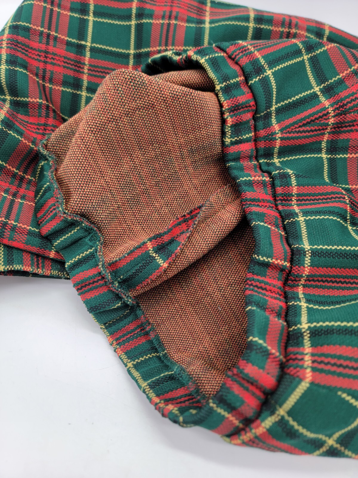 Vintage 1970’s Graff Californiawear Red Plaid Elastic Waist Bell Bottom Pants M