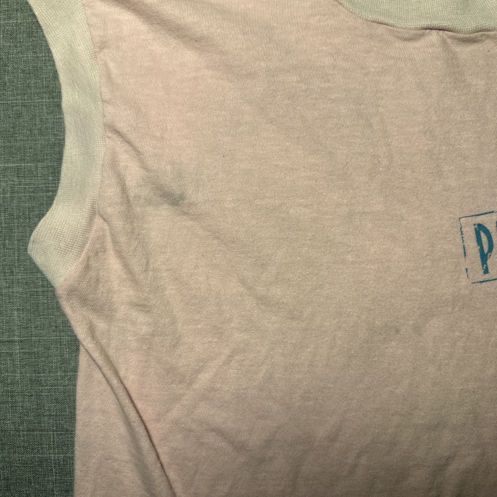 VTG Pretenders Back On The Chain Gang Tour Sleeveless Pink T-Shirt Screen Size S