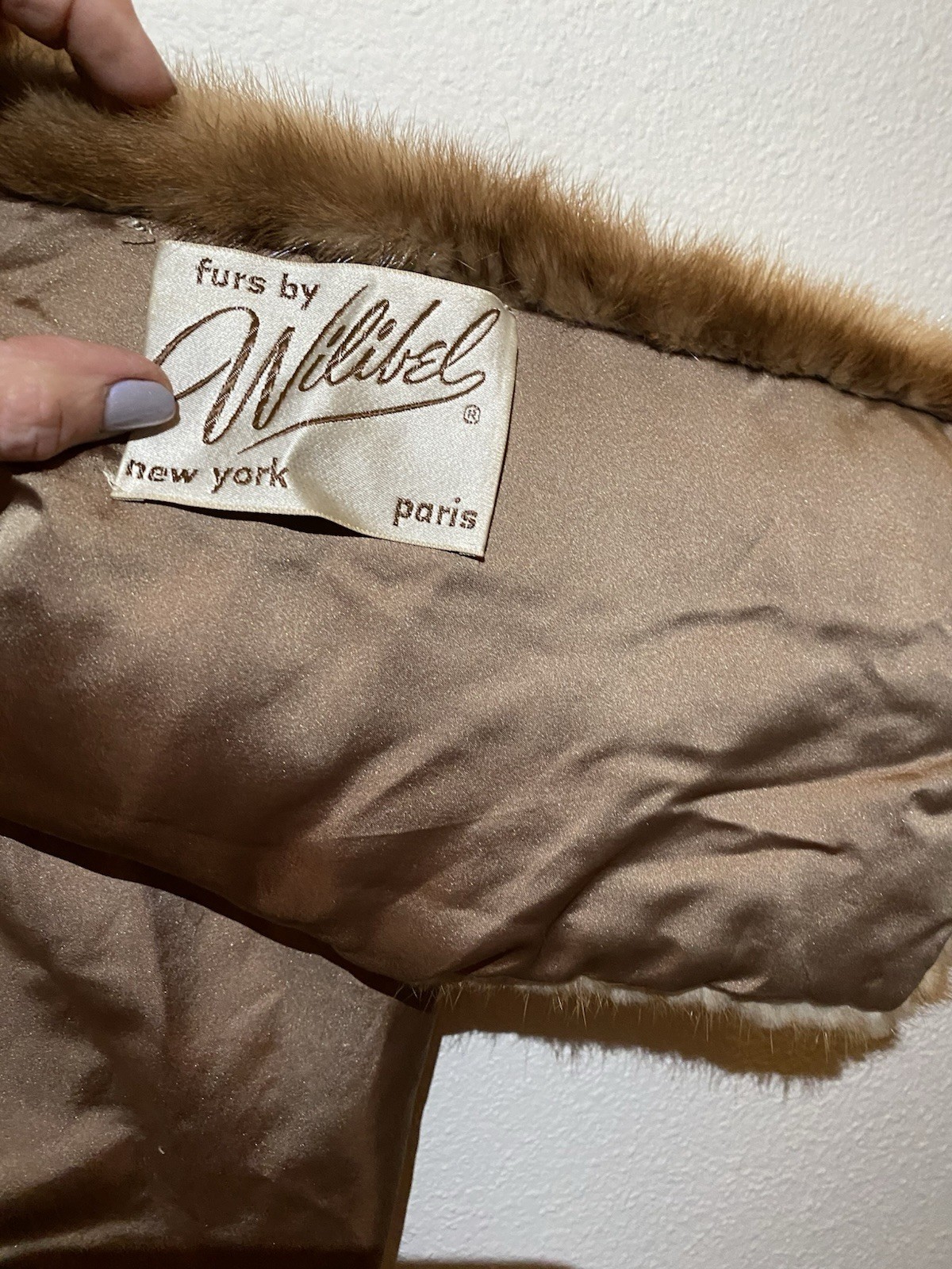 Genuine Mink Authenticity Label Vintage Mint