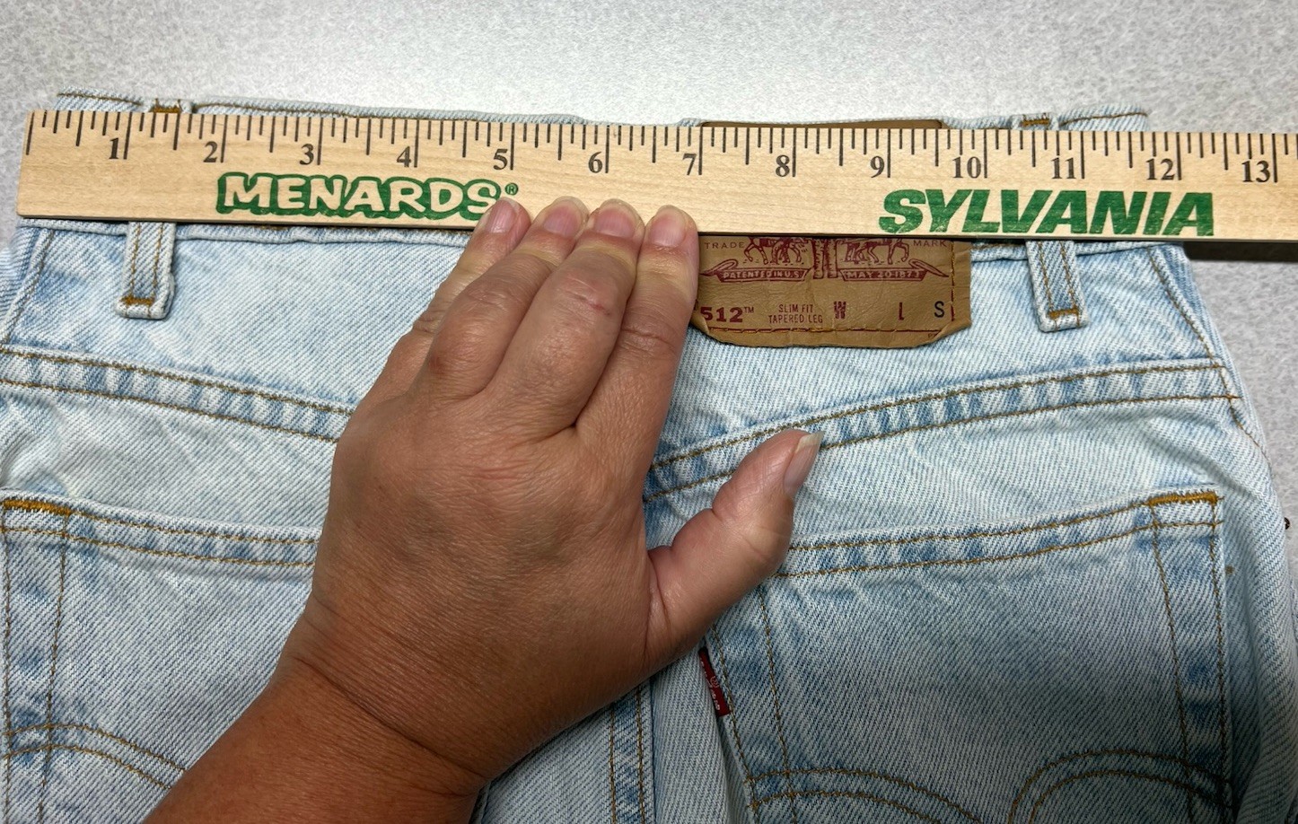 VTG Levi’s 512 DOUBLE BACK Slim Fit Tapered Leg Women’s 1 SHORT 100% Cotton USA