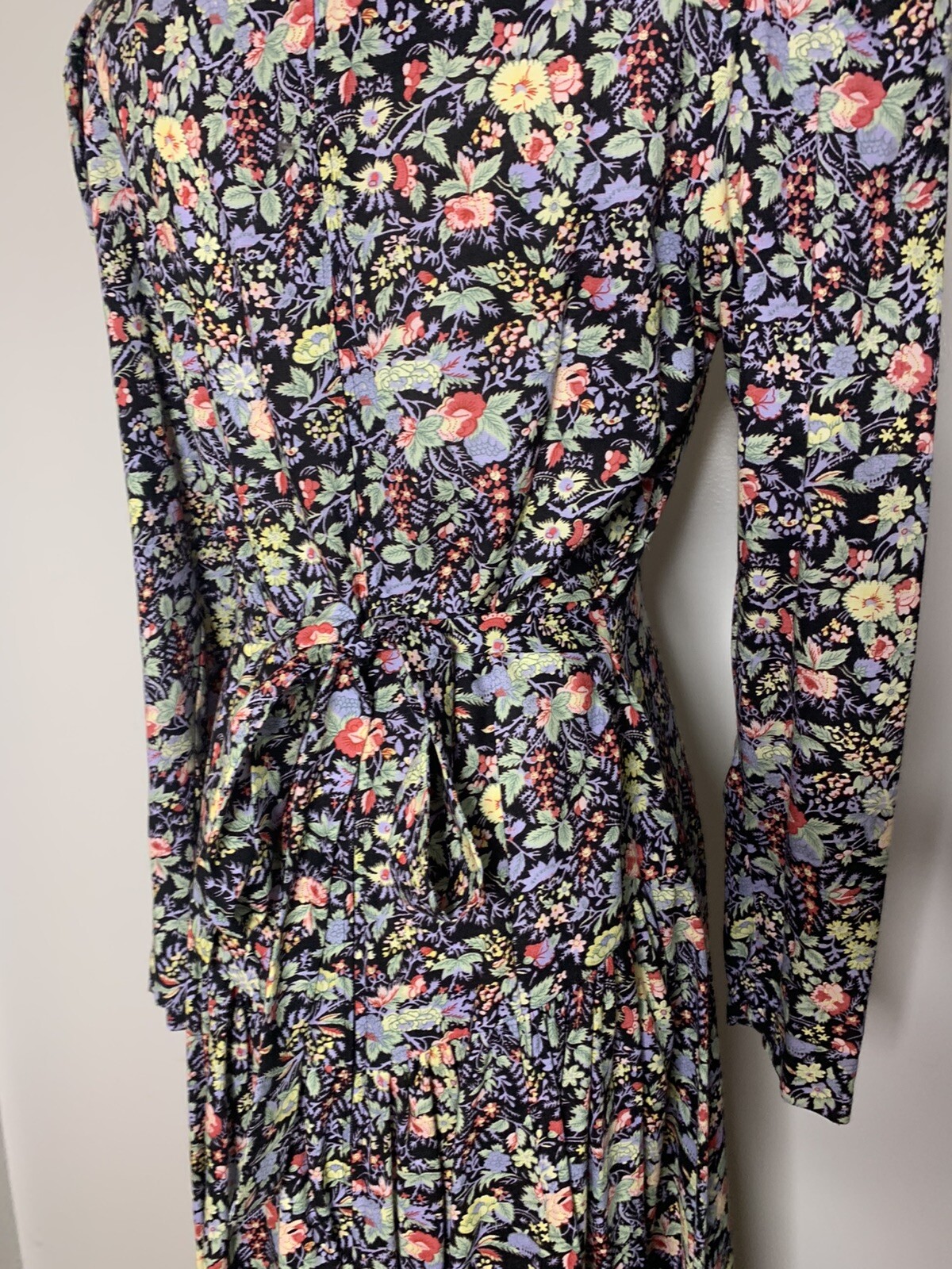 Vintage Dress Misty Lane Floral Lace Long 1990s Size 9/10