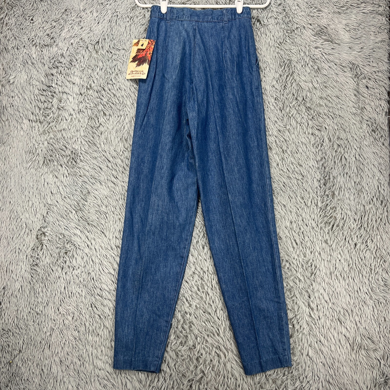 VIntage Dead Stock Gotcha Covered Mom Jeans Women’s 4 Pleated Tapered 80’s