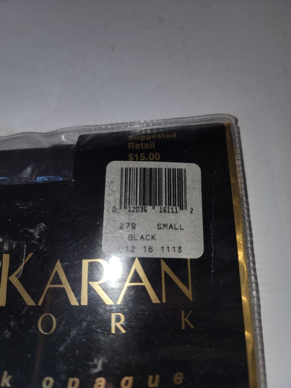 Vintage Donna Karan New York Sueded Silk Opaque Tights Small Black Style 279