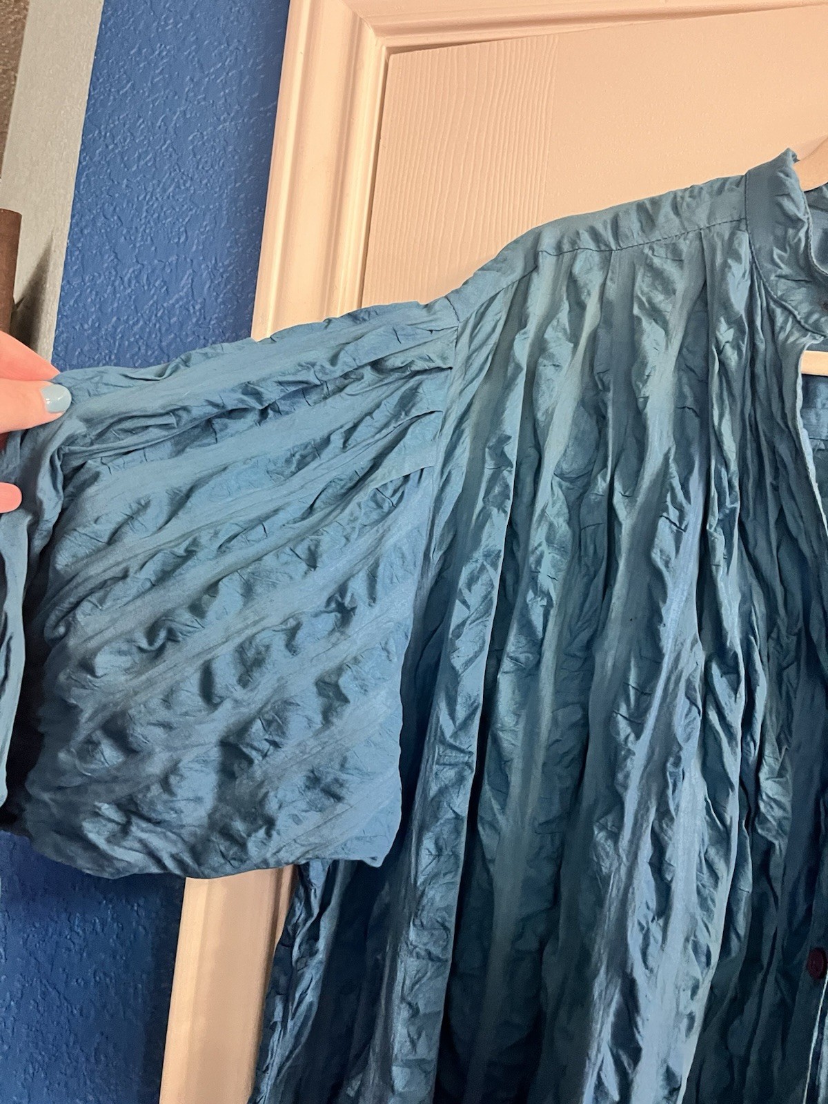 Fabulous Vintage 1970s French Connection Blue Tunic Dress Size M