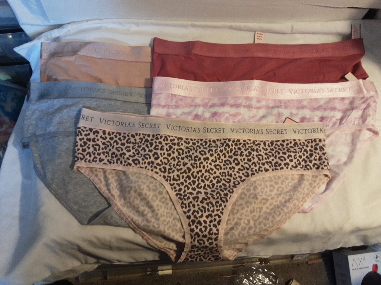 Lot of 5 Victoria’s Secret Hiphugger Cotton/Modal Panties Underwear Size XL