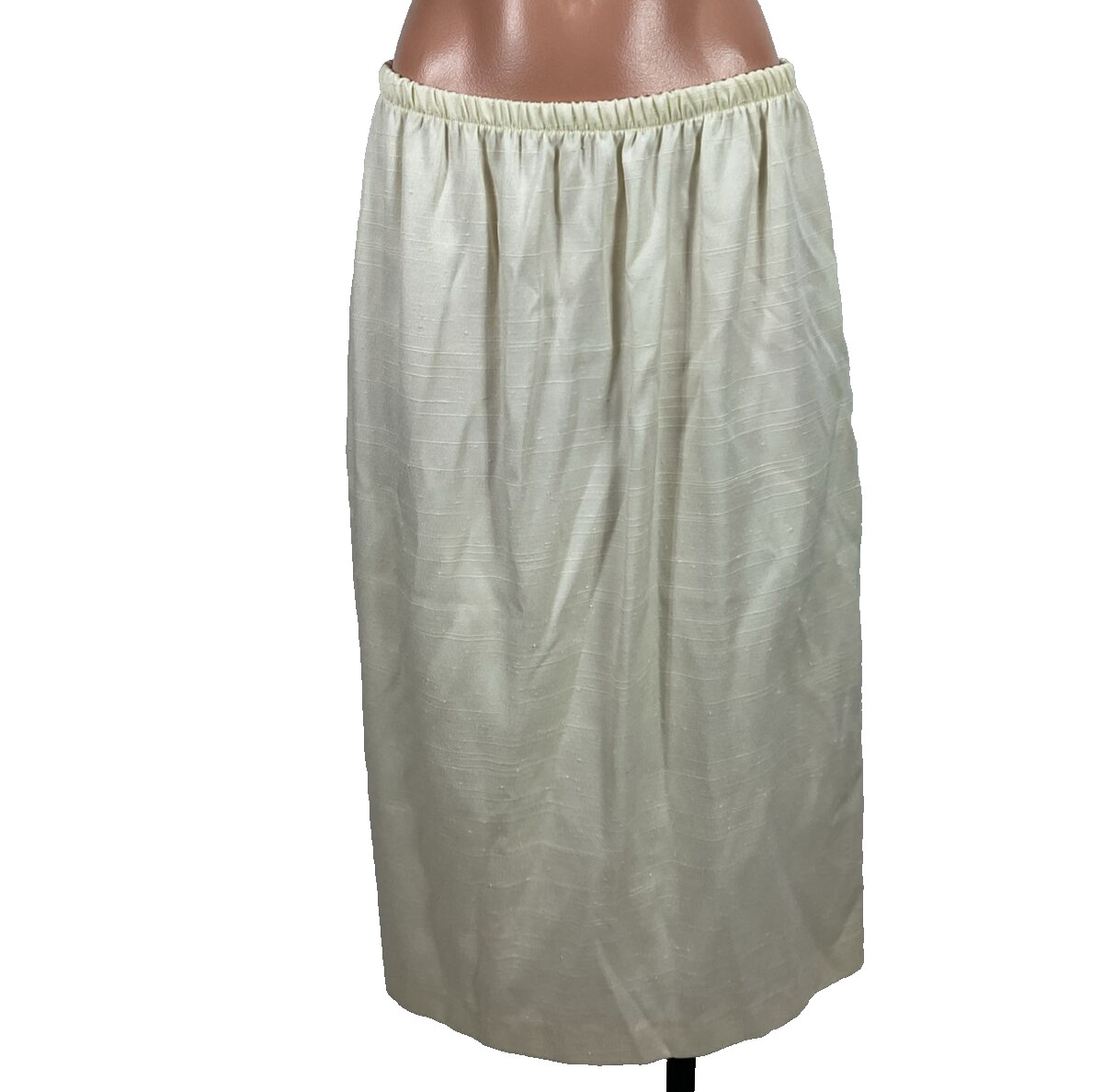 LORAC ORIGINAL Vintage Skirt Suit NWT Linen Like Puffy Shoulder Sleeve UNIONMADE