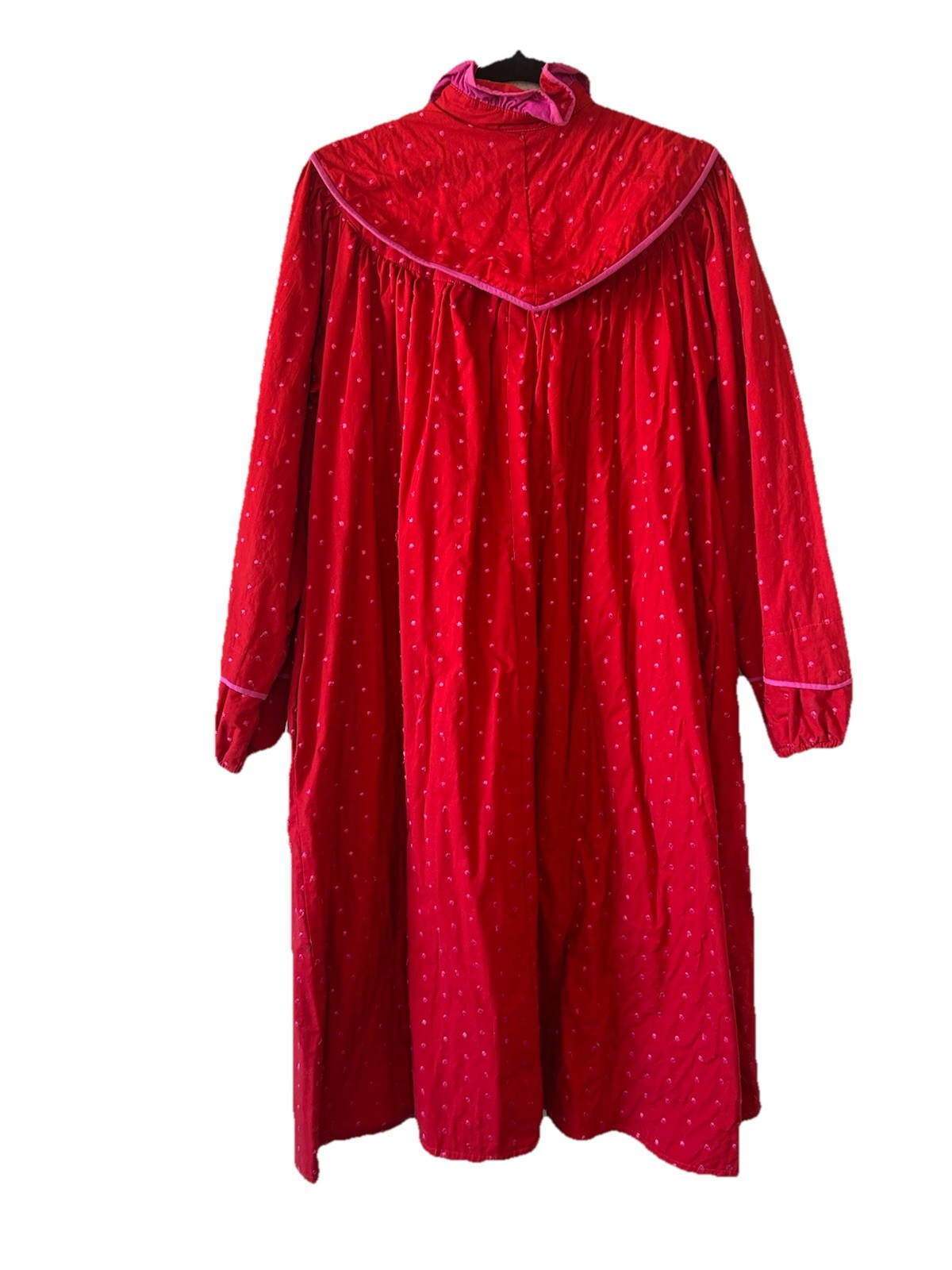 VTG 90s Oilily Embroidered Polka Dot Nightgown Maxi Netherlands Cottagecore S/M