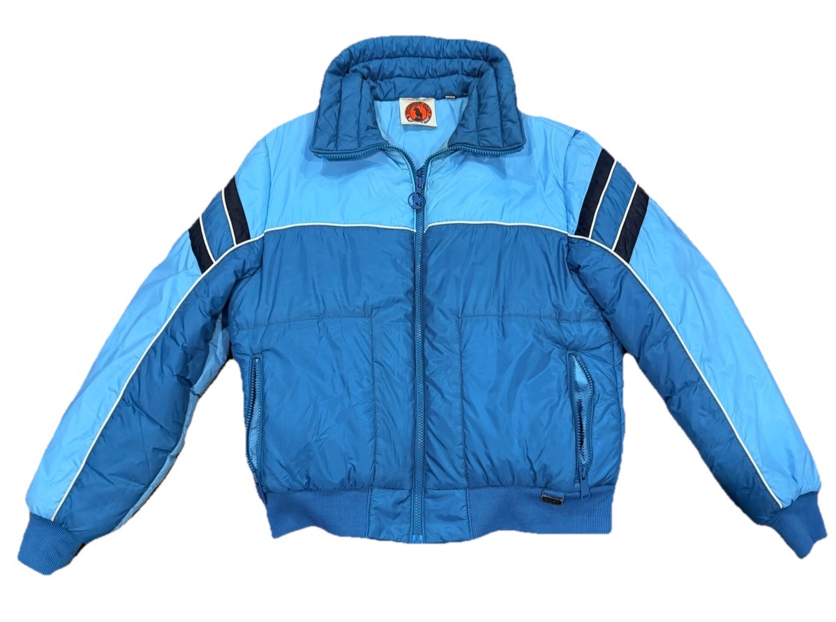 Vintage 80s Mountain Goat by White Stag Ski Jacket Blue Puffer Coat Size Large