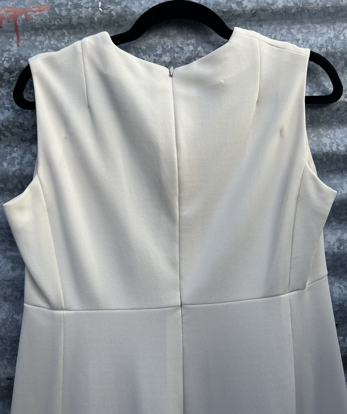 Vintage Vogue Paris Handmade Ivory Wedding Gown High Neck Empire Waist Mod