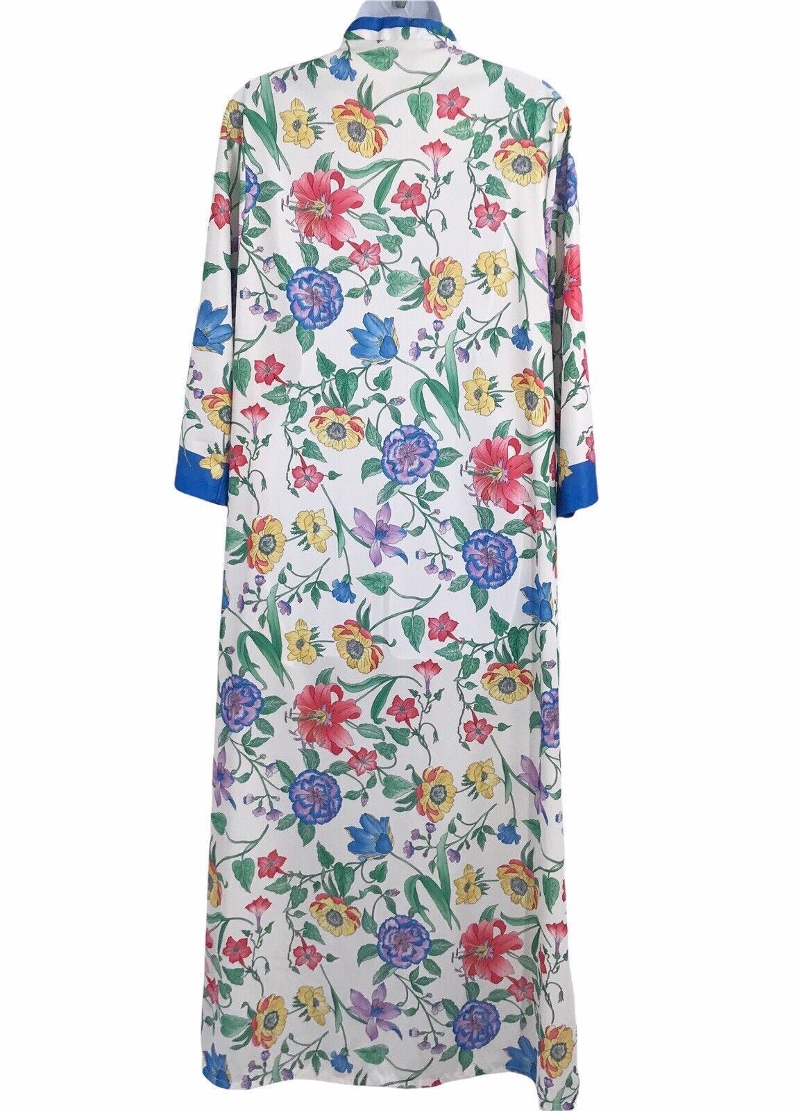 EVELYN PEARSON WOMEN’S SIZE MEDIUM FRONT ZIPPED FLORAL ROBE