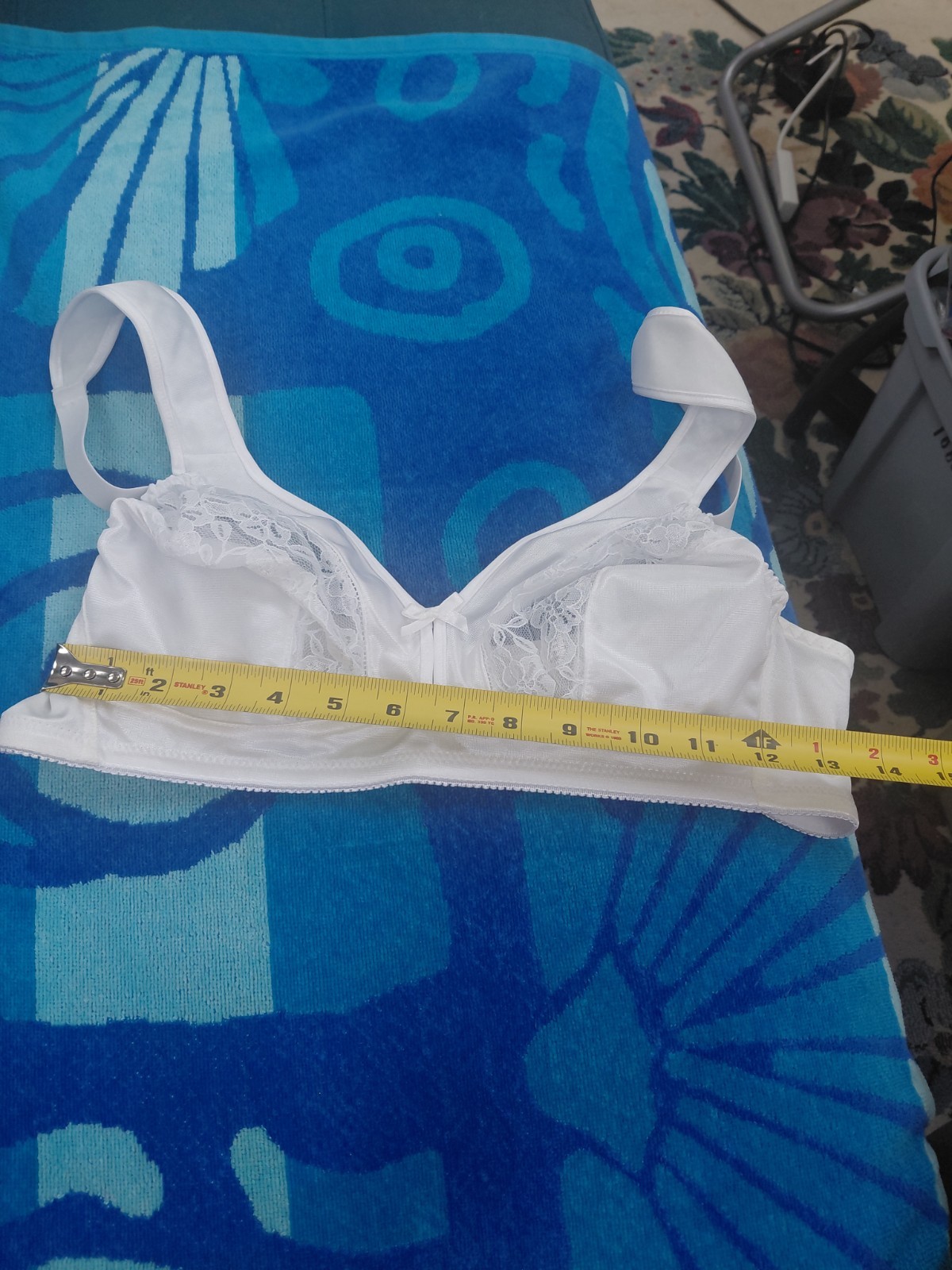 Vintage White Bra Size 36B