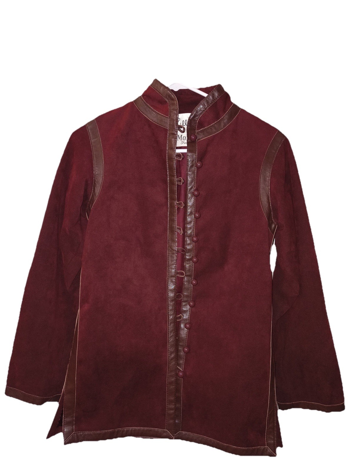 Lilli Ann Women’s Burgundy Jacket Size 05 Original Vintage Paris San Francisco