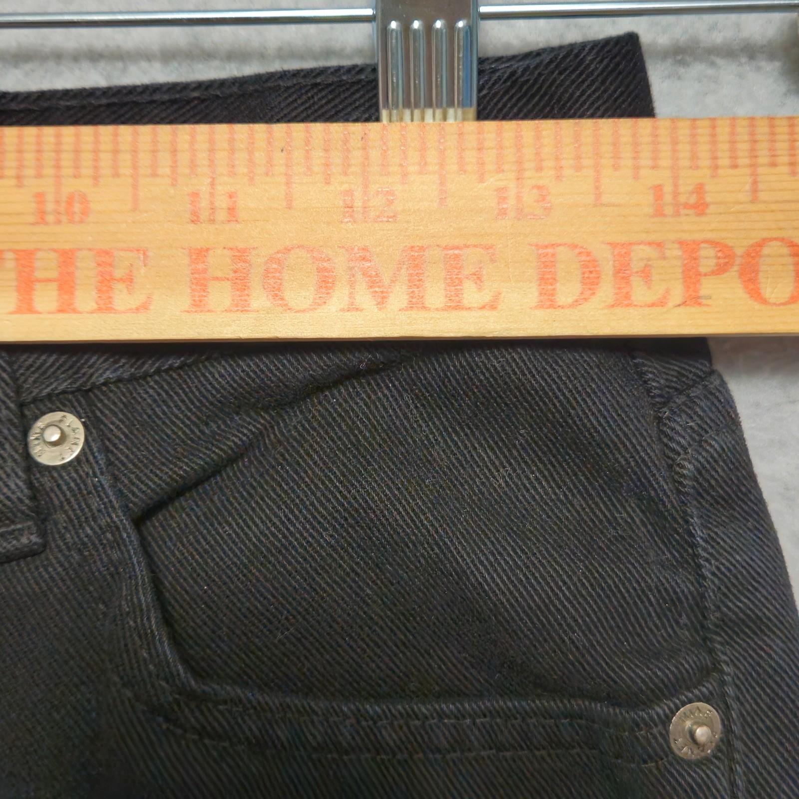 Vintage Black Flare Bootcut Jeans Womens Size 9 Nine Planet High Rise Cotton USA