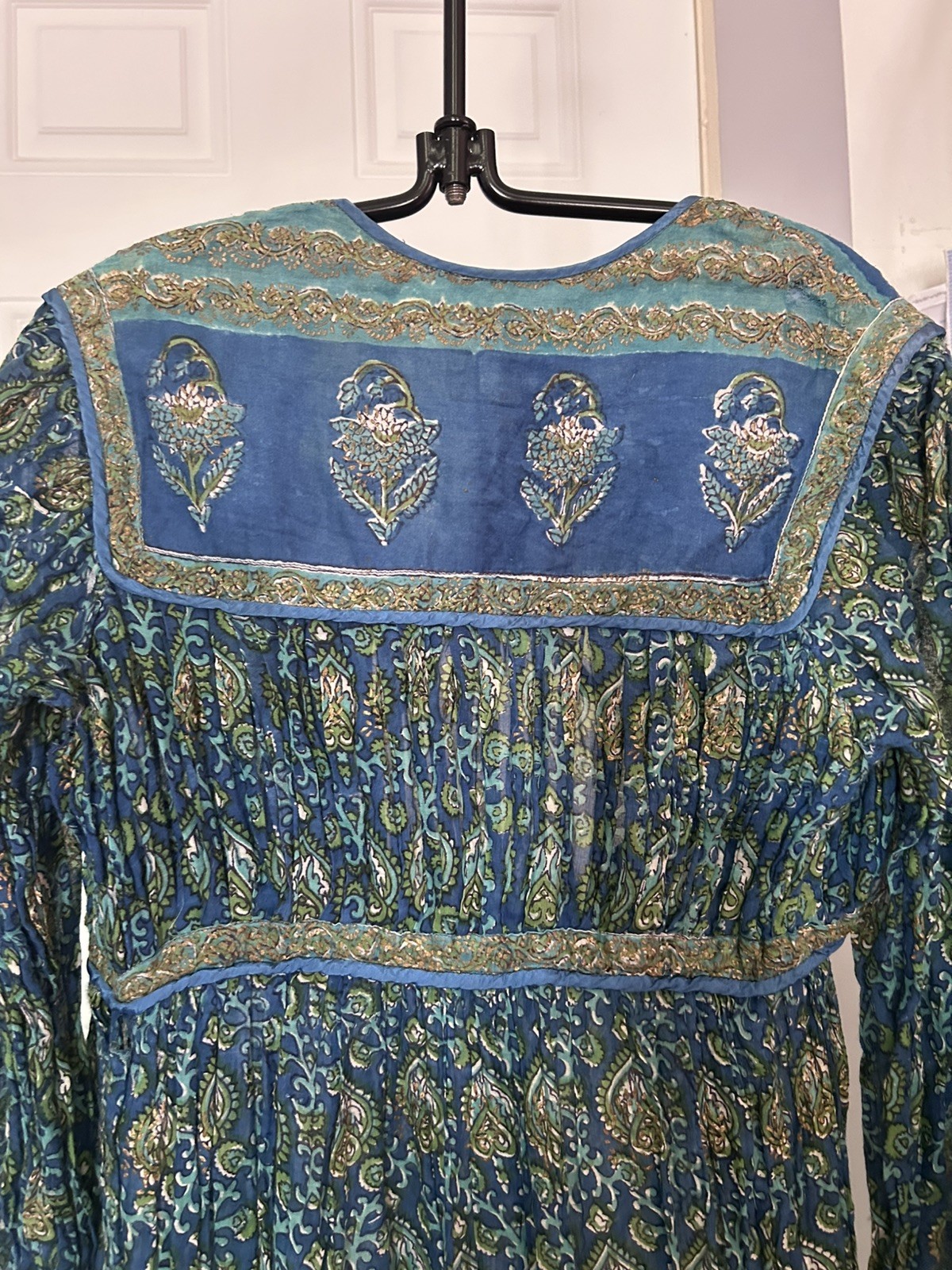 FLAWED vintage adini dress 70’s 60’s Indian sheer cotton boho hippie dress