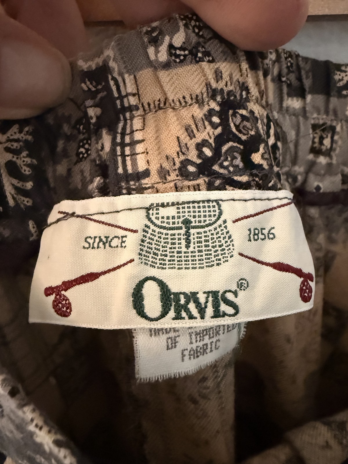 Vintage 90’s Ladies Orvis 100% imported cotton skirt SZ 14