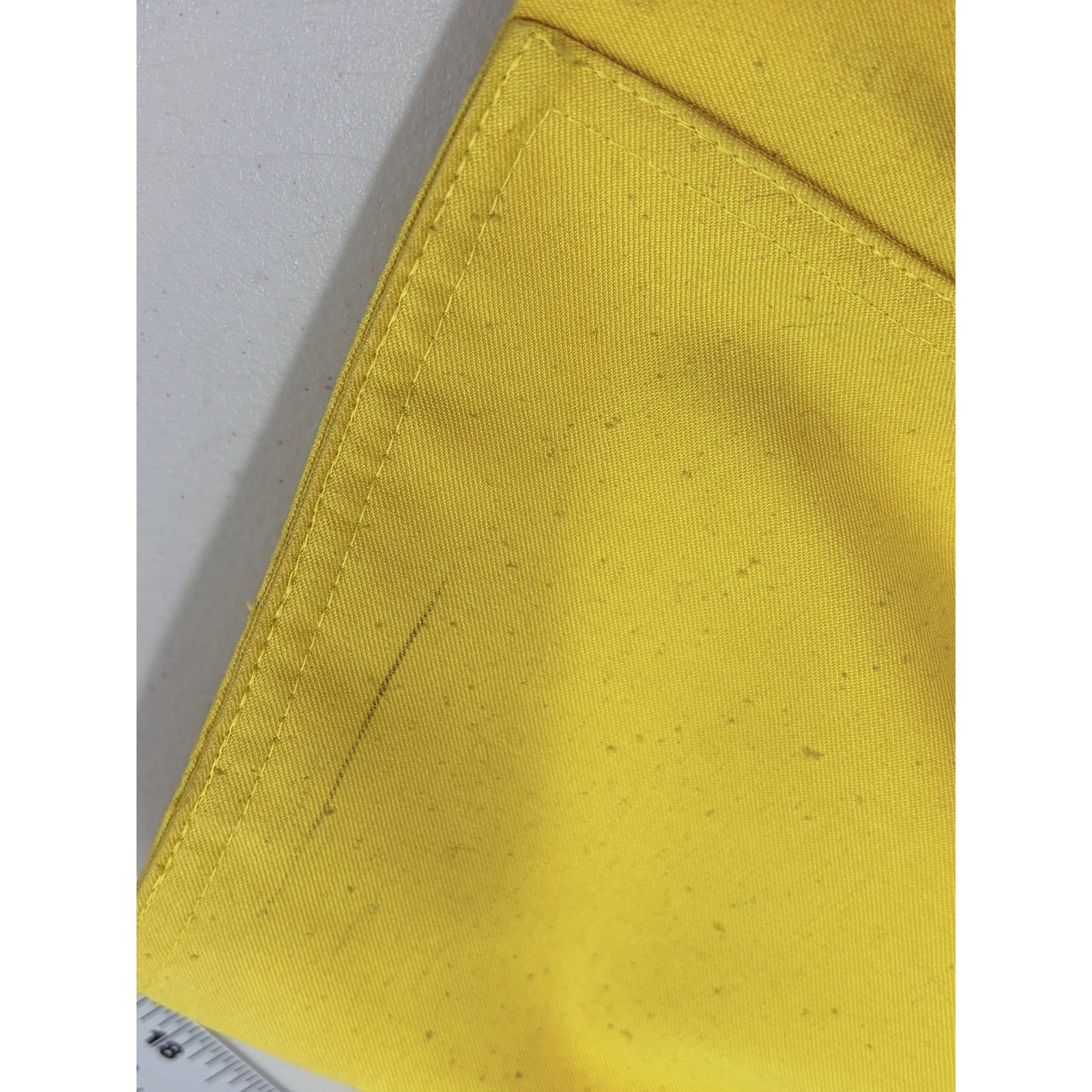 Vintage 80s Edith Flagg Three Flaggs Yellow Skirt Suit Skinner Couture Fabric 10