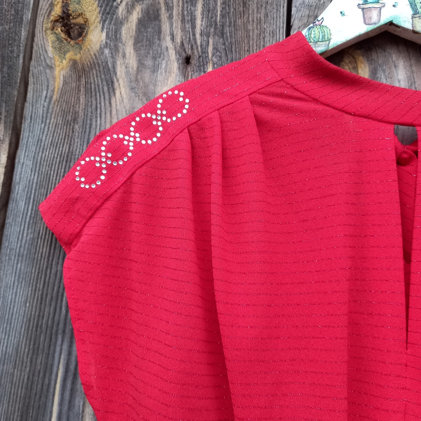 70s Maxi Dress with Lurex Rieger Moden Red Dresses women S Small 1970s Vintage