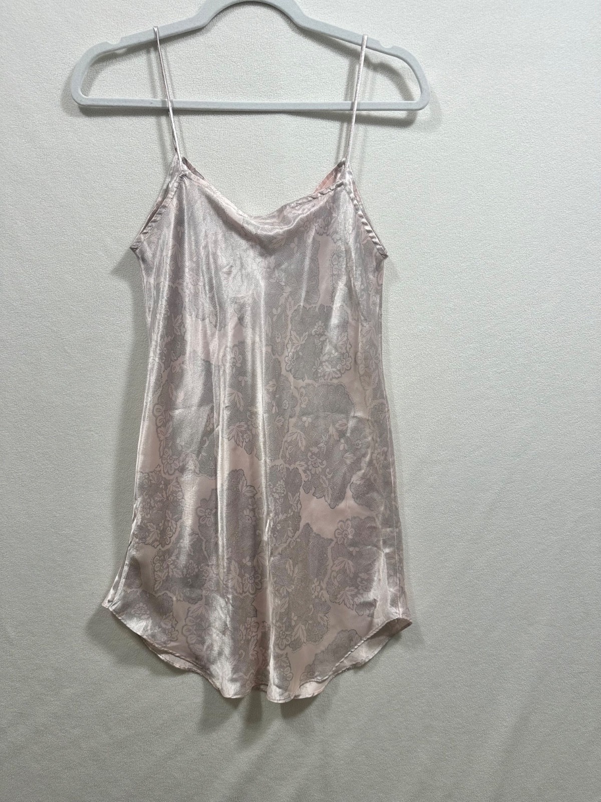 Vintage BODY DRAMA Pink Patterned Cami Slip Dress