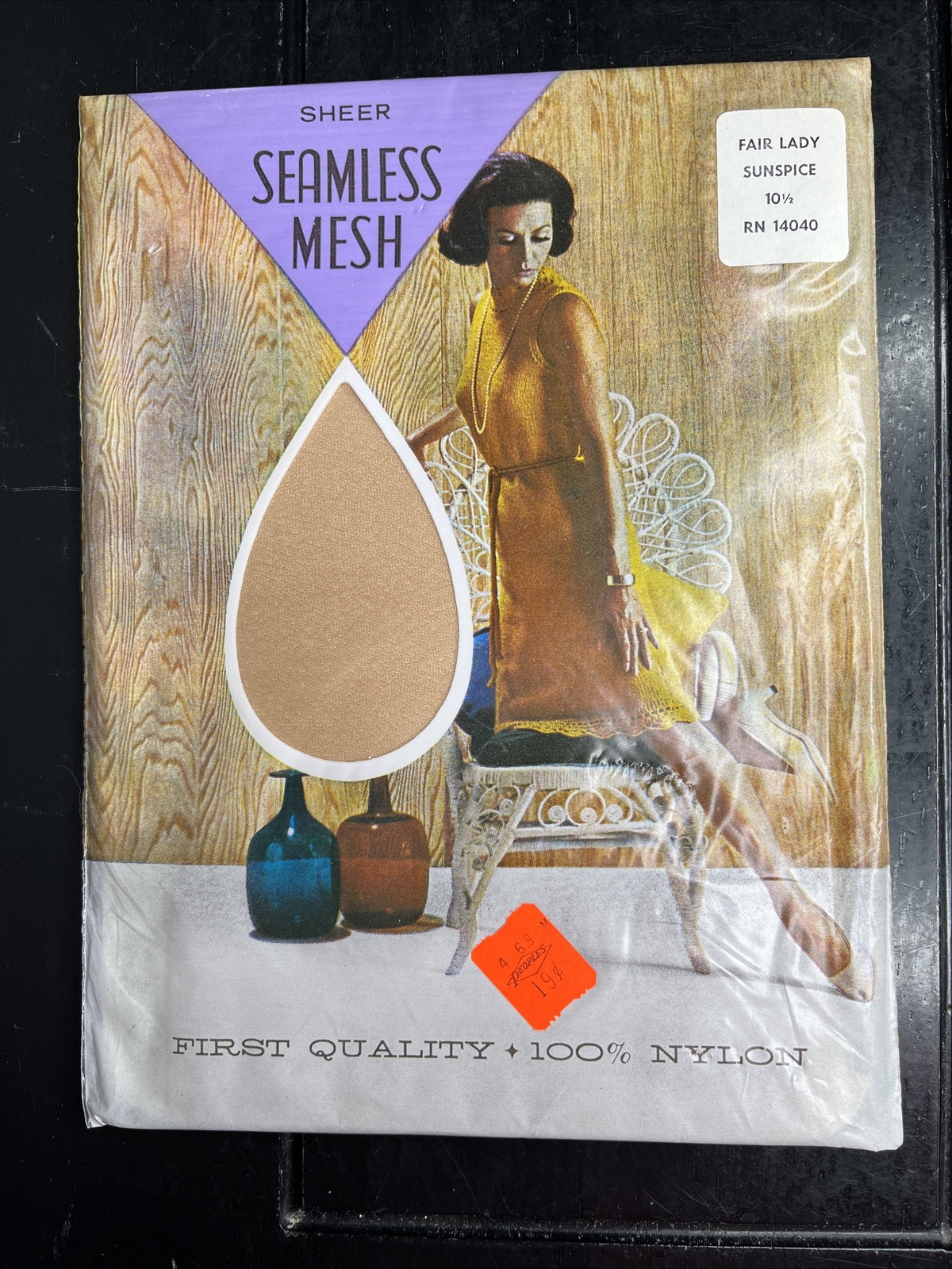 Vintage Sheer Seamless Mesh No 70 My Fair Lady Sunspice Twitchell NOS