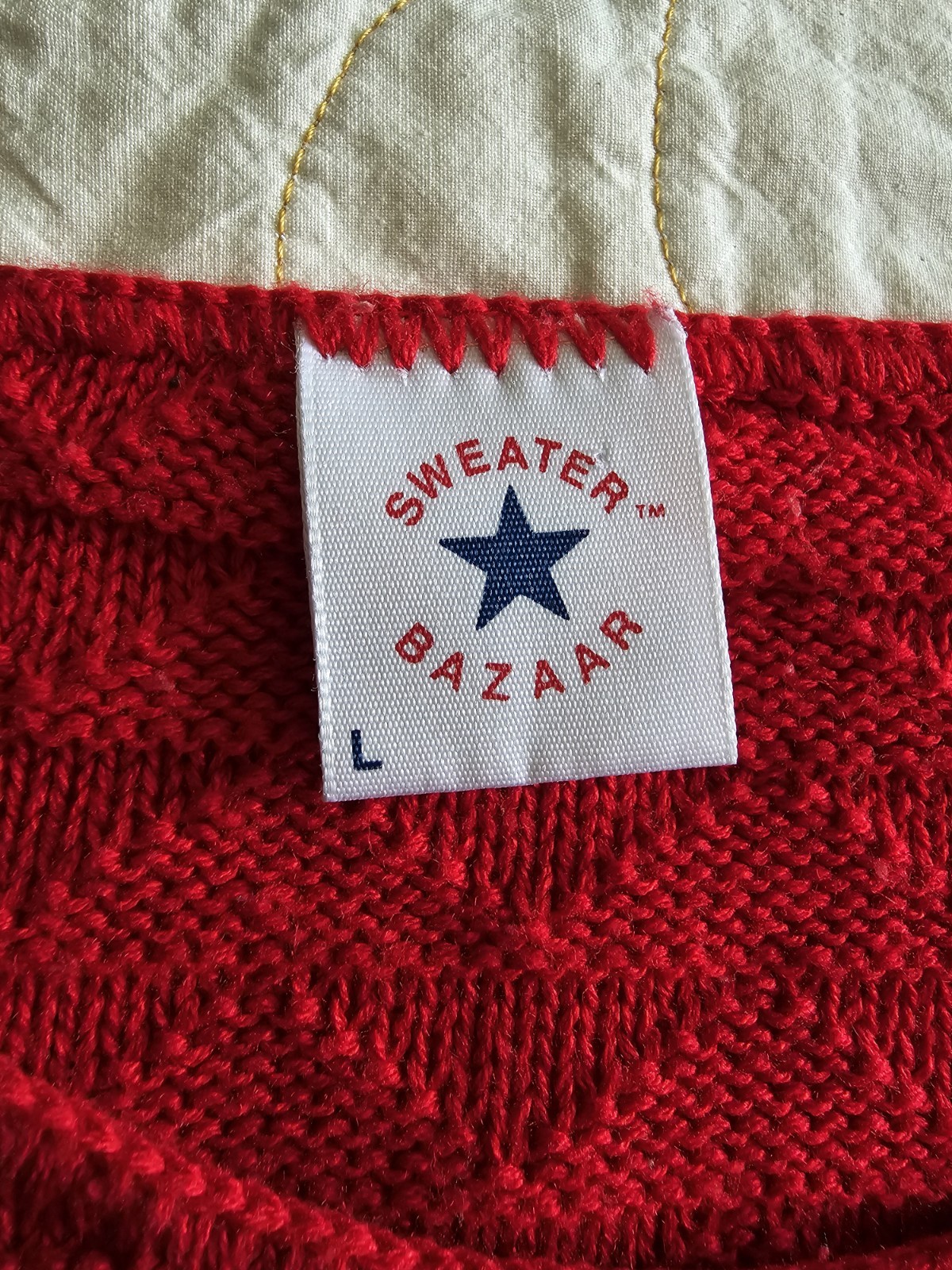 Vintage 80s 90s Red Sailboat Sweater Womens Large Preppy Coastal Grandma Beach