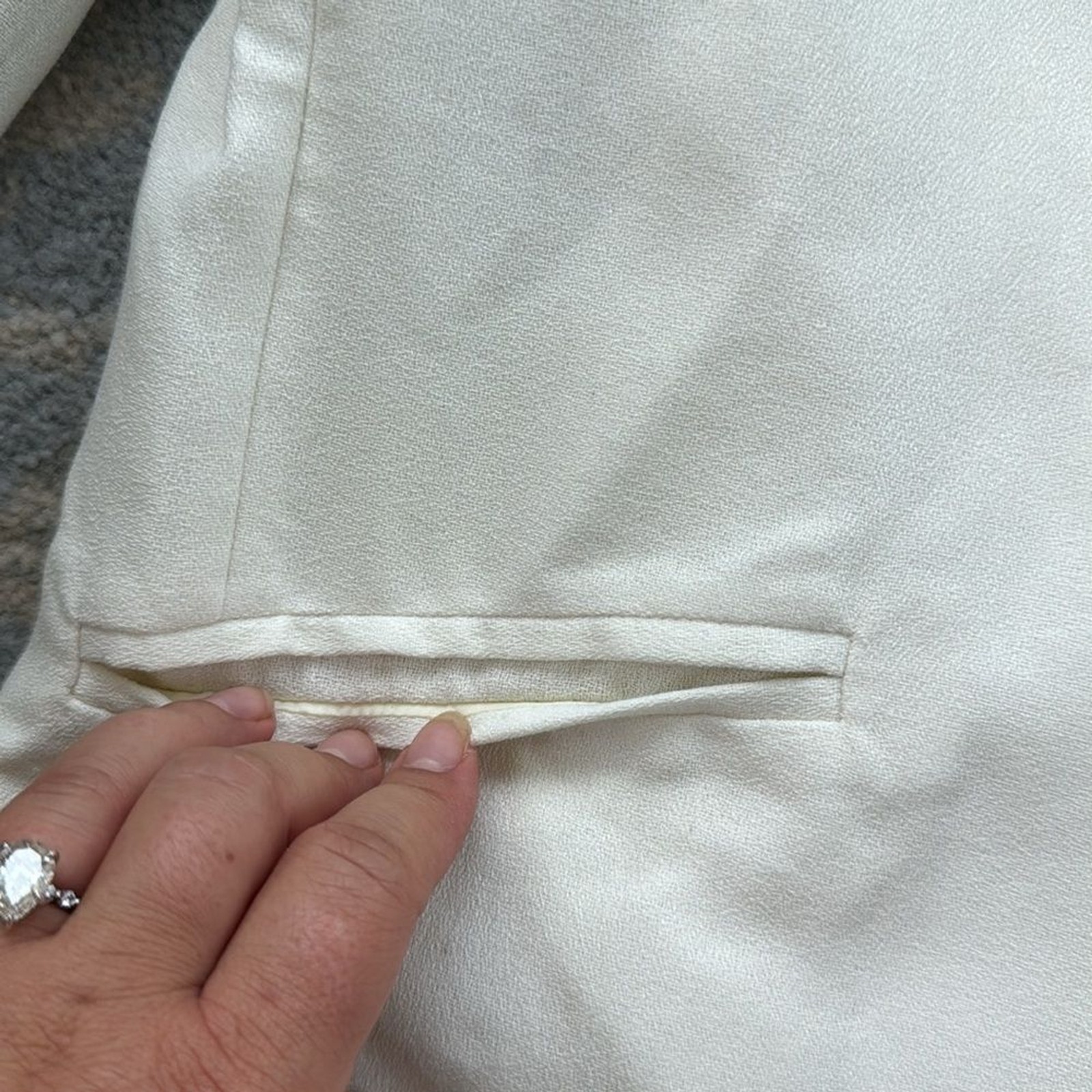 Vintage Executive Collection Blazer & Skirt Set Cream 14