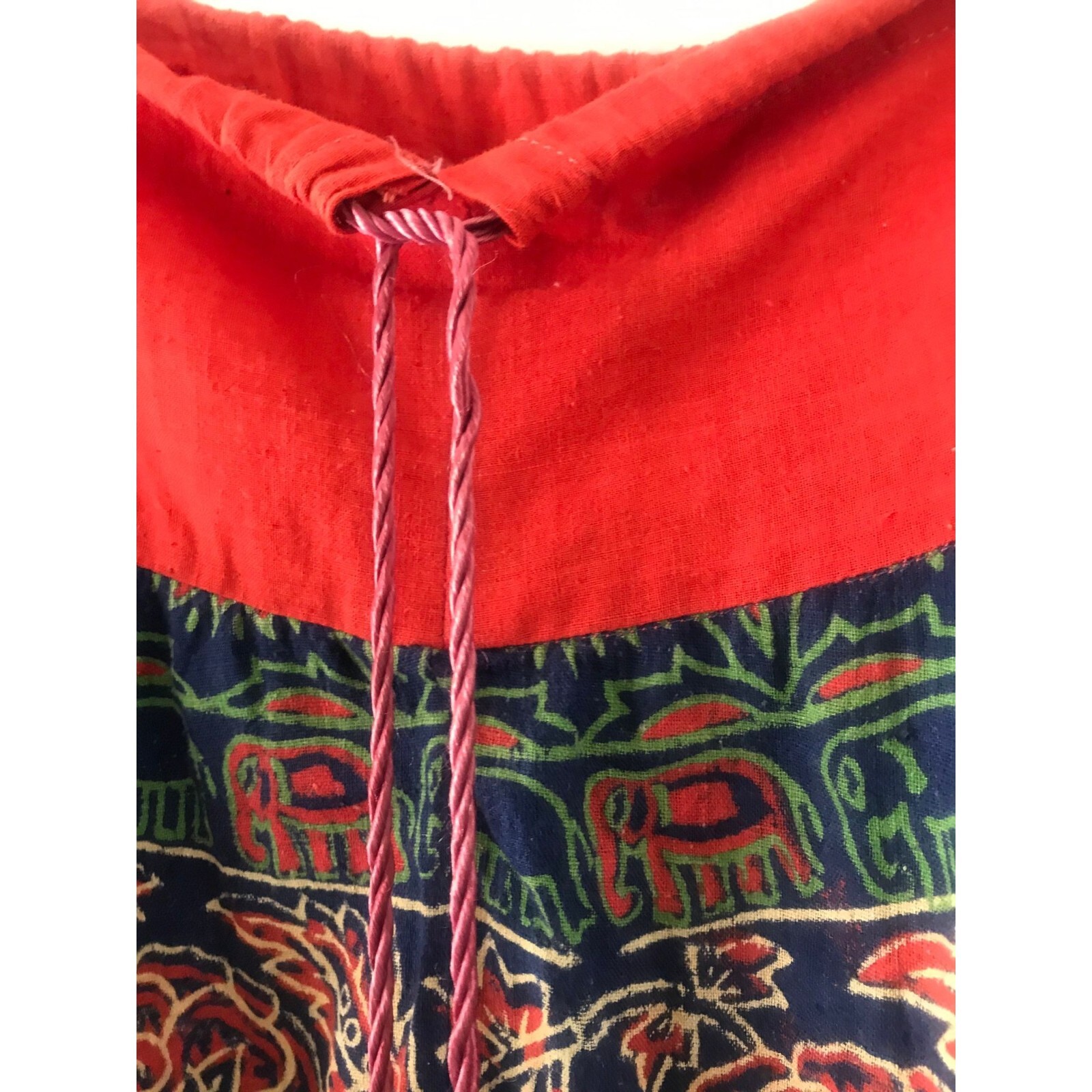 Banjara Tribal Skirt Handmade & Hand Dyed Tie Waist Made In India One Size