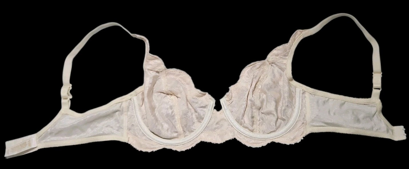 VTG 90s Victorias Secret Gold Label Romantic Lace Ivory Underwire Bra 1920A 36C
