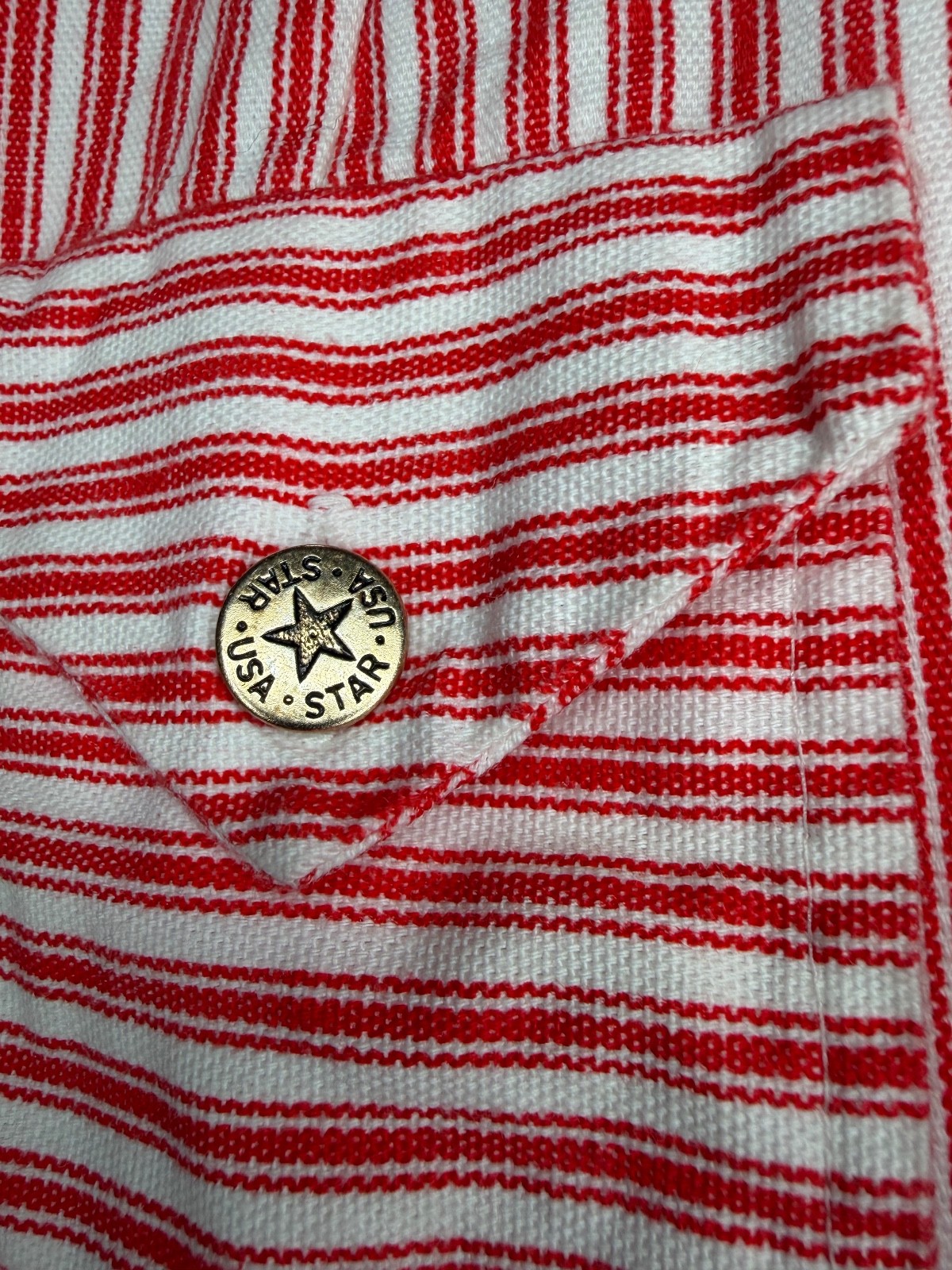 late 60’s early 70’s Vintage Nordstrom Town Square Sailor Red Striped Jump Suit