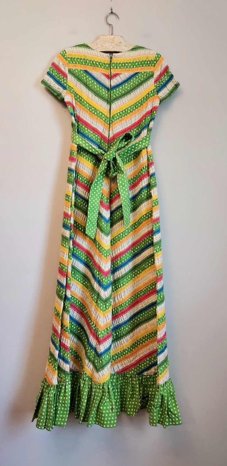 Albert Nipon 1970s VTG Vintage Maxi Dress Size 6 Hostess Palm Beach Miami 70s