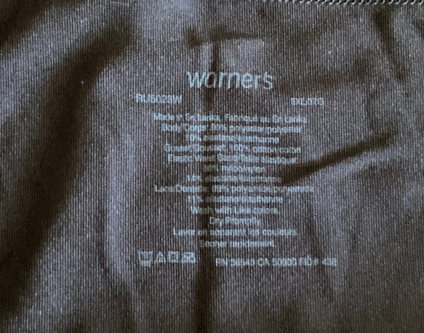 Warner’s 10/3XL Black Blissful Hipster Brief Tummy Control Panty #5023