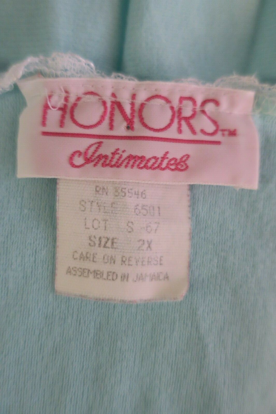 Honors Vtg Floral Fleece Nightgown Dress PLUS sz 2X Prairie Lace Yolk Gown