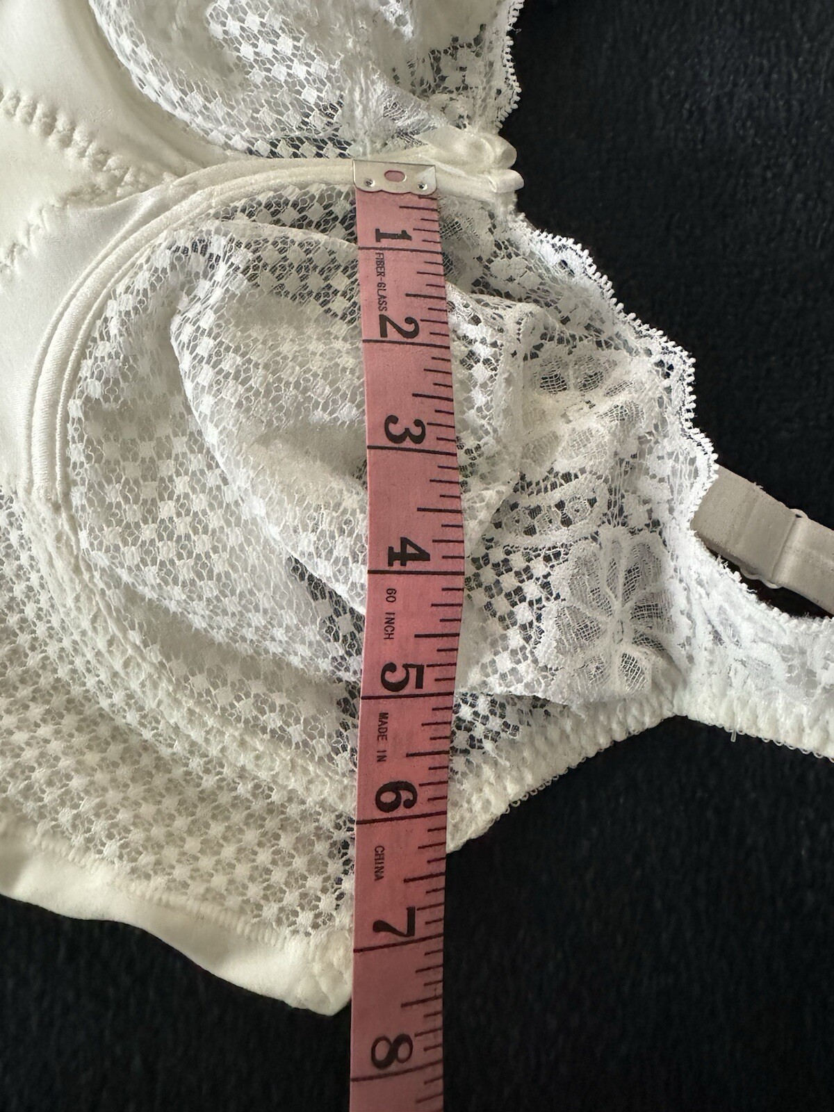 Vintage White Lace Teddy Lingerie By Goddess Size 38B Bodysuit 70s 80s Underwire