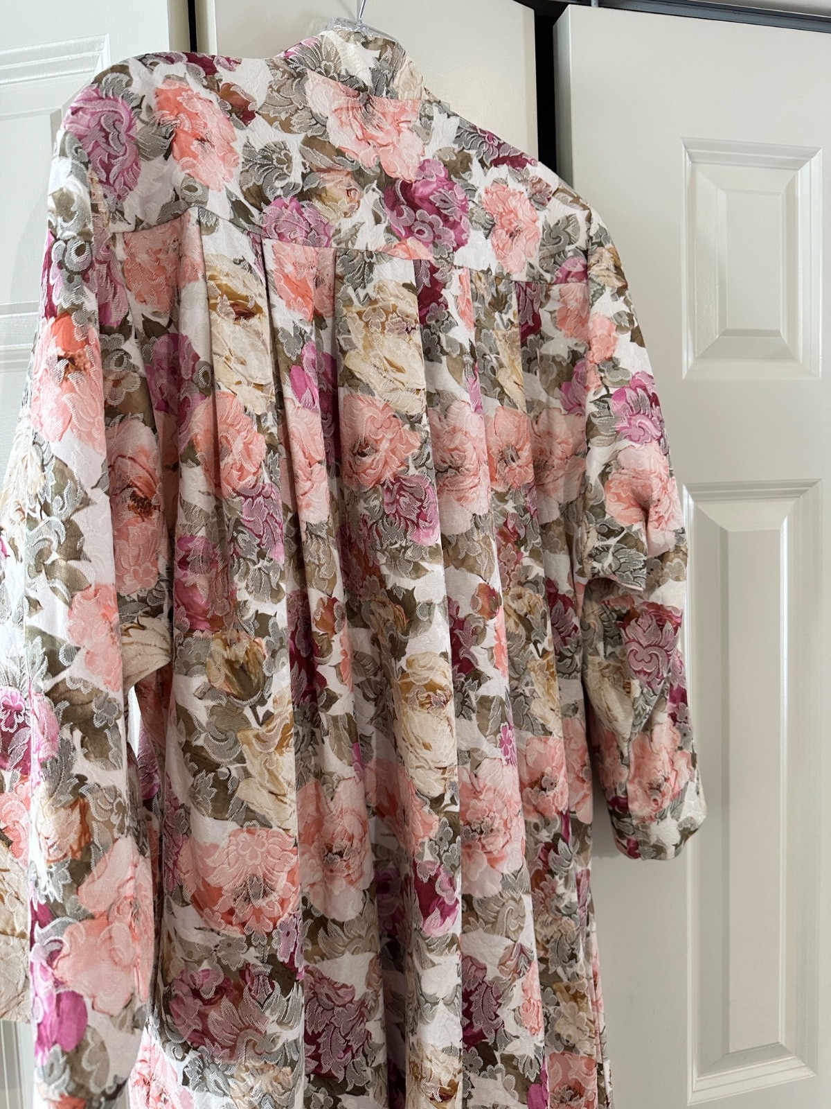 VTG 80’s 90s Ariel Peter Keyloun Floral Maxi Caftan Hostess Gown M Lagenlook
