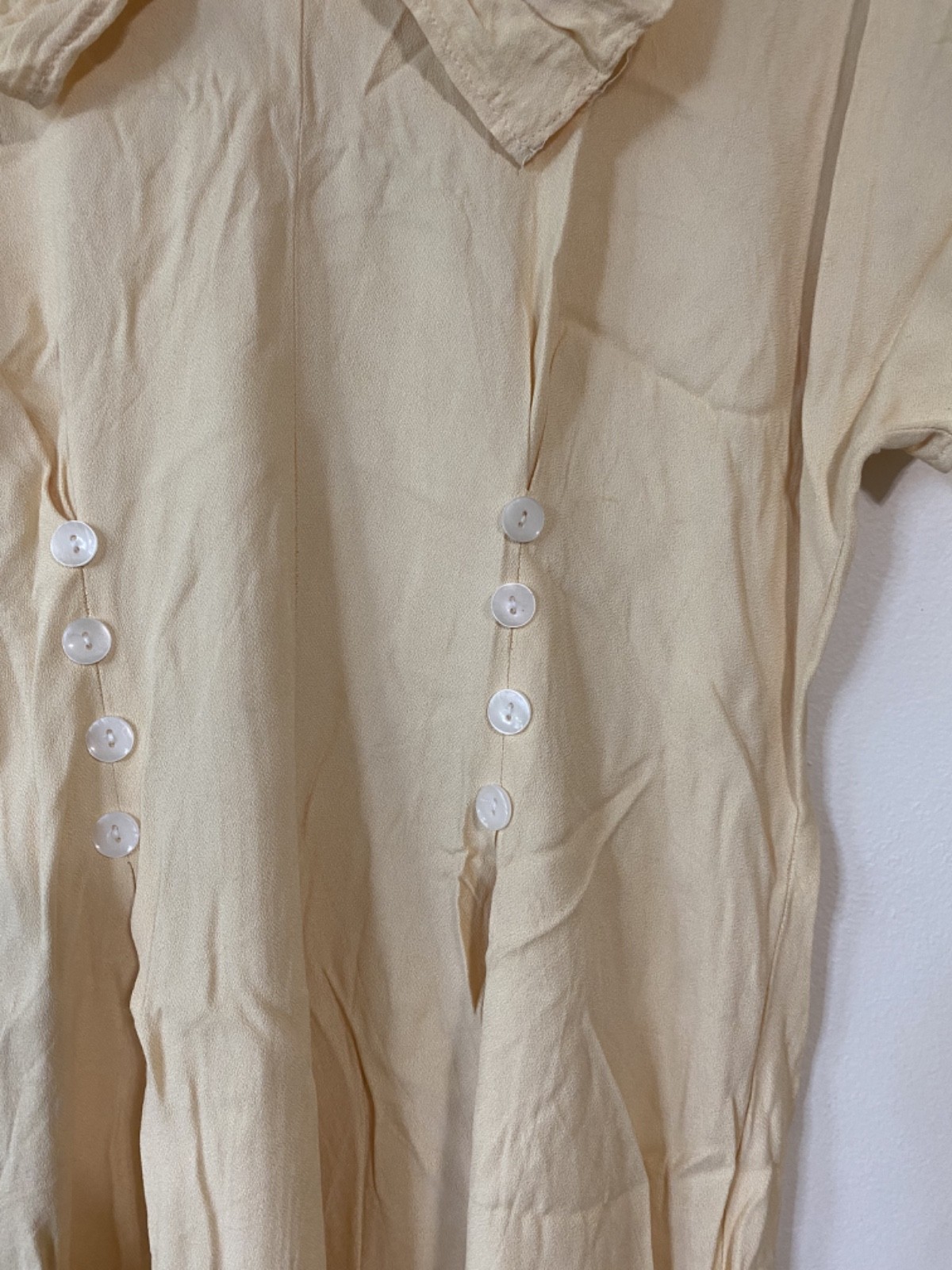 Summer Vintage 1940s Style Women’s Dress wth Tie Back, 12 (fits small/medium)
