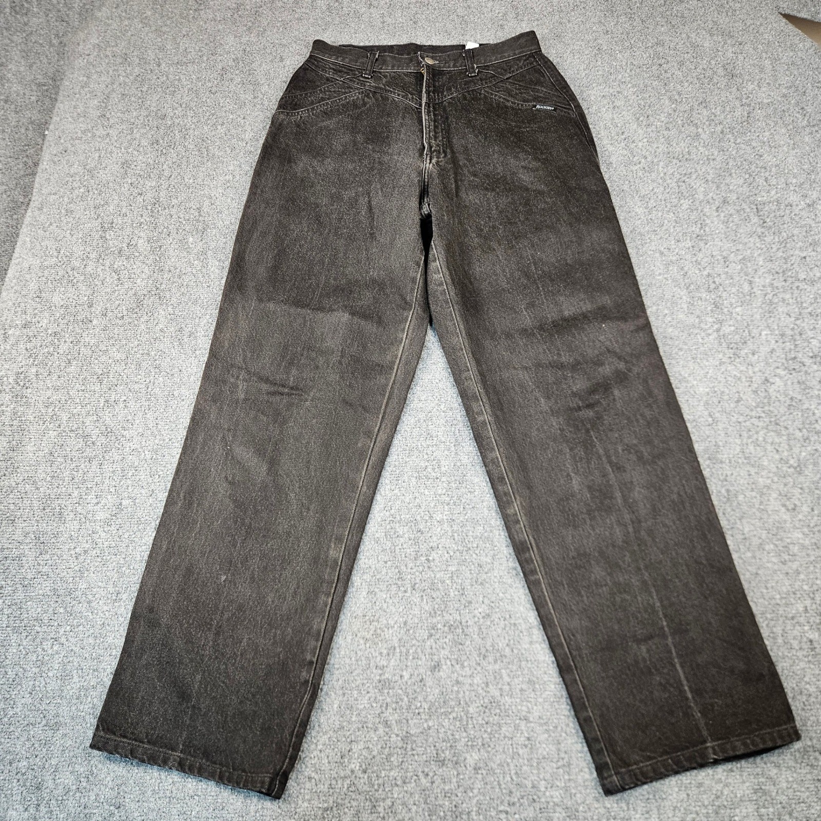 Vintage Rocky Mountain Clothing Co Black Western Jeans High Waist Straight