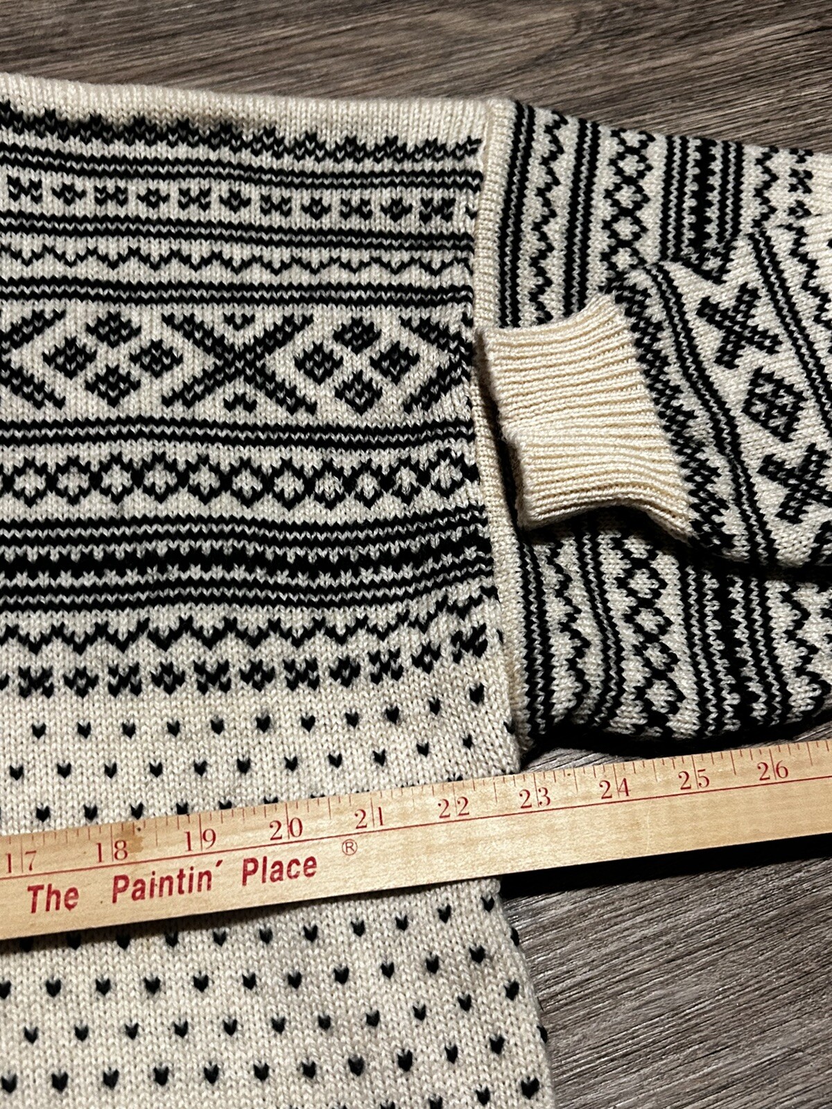 Vintage Norwegian Wool Sweater Sz S
