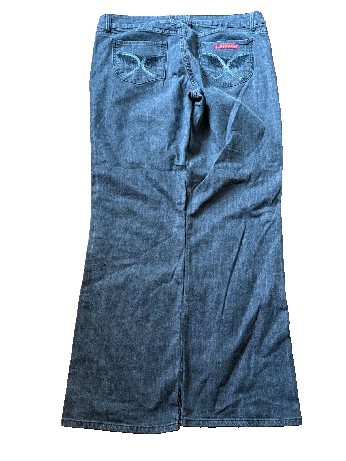 Sassoon Oh La La Women’s Blue Denim Bootcut Boogie Jeans 1980s Size 16 Mid Rise